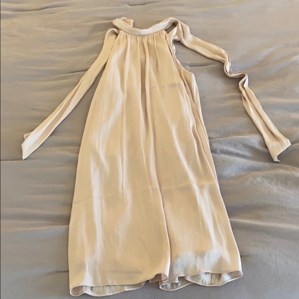 Light pink silk dress